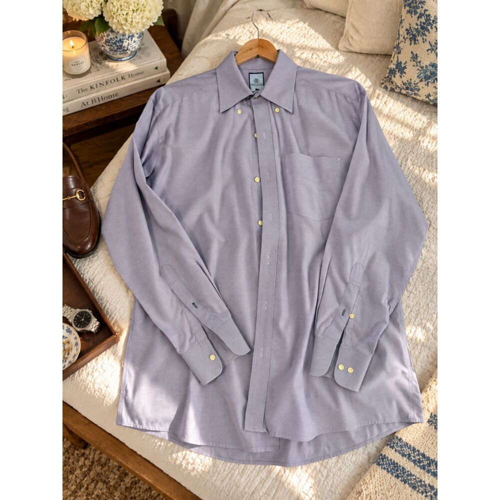 Polo Ralph Lauren Ithaca Men's Lavender Dress Shirt Long Sleeve Classic Preppy